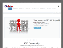 Tablet Screenshot of cioindex.com